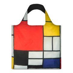 Nákupná taška LOQI Museum, Mondrian - Composition with Red Yellow Blue and Black