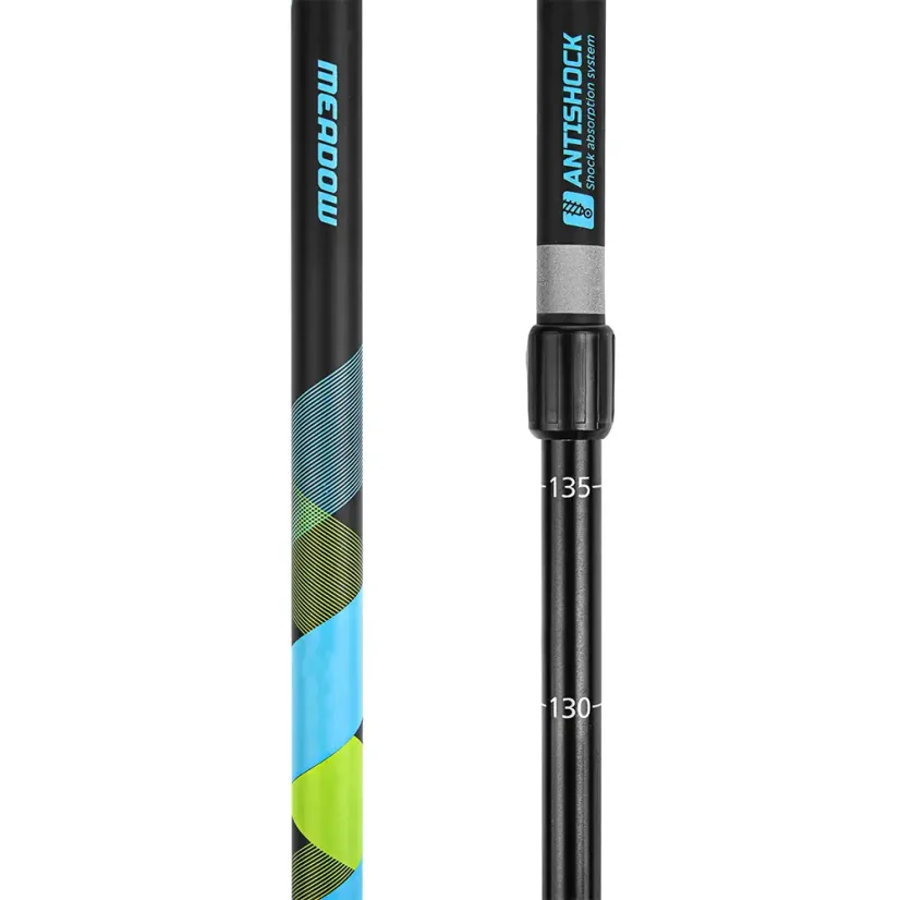 Nordic Walking palice Spokey MEADOW 2dielne modro-čierne