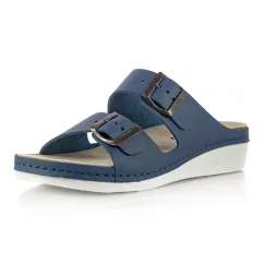 Dámske zdravotné šľapky Leon 5012 modré