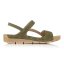 Dámske zelené zdravotné sandále Batz Miri olive 22