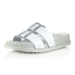 Dámske zdratovné šľapky Batz Hanna white silver