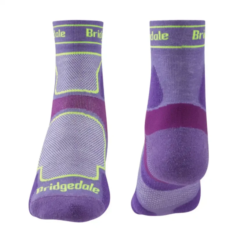 Dámske ponožky Bridgedale Trail Run UL T2 CS 3/4 crew purple