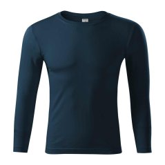 Pánske tmavo-modré tričko s dlhým rukávom Malfiny Fit-T LS 119 02