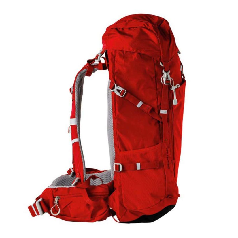 Outdoorový červený batoh Northfinder Denali 40L red 360