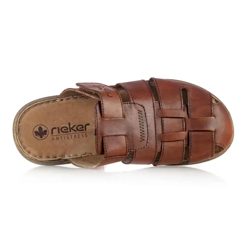 Pánske šľapky Rieker 22087-24 hnedé