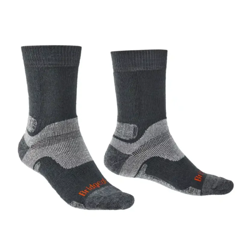 Pánske ponožky Bridgedale Hike MW MP Boot gunmetal