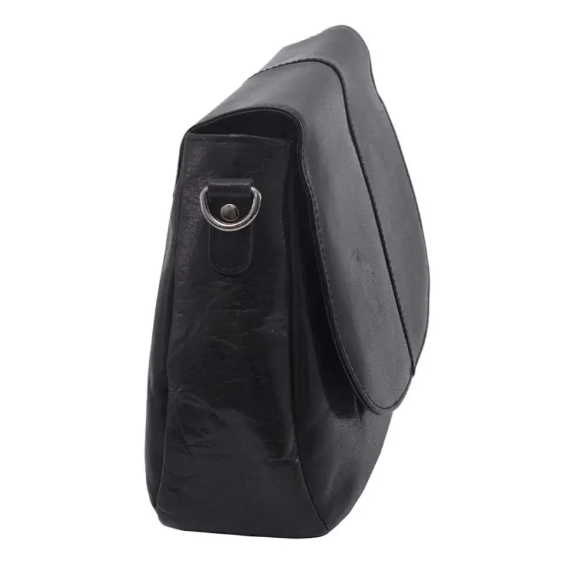 Dámska kožená kabelka Mercucio 250706 čierna