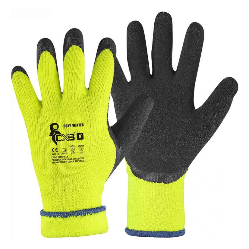 Pracovné rukavice CSX ROXY WINTER zimné, máčané v latexe