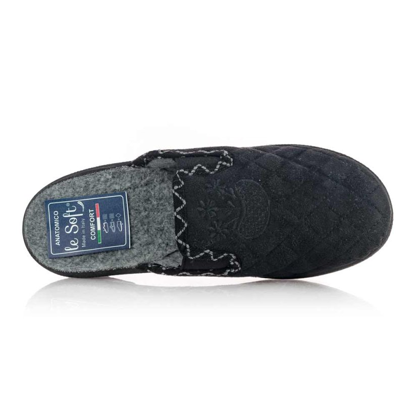 Dámske čierne papuče Le Soft 30600-21 black