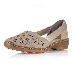 Dámske poltopánky Rieker 41356-60 béžové