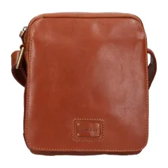 Kožená taška cez plece Lagen BLC-24-2776 koňaková