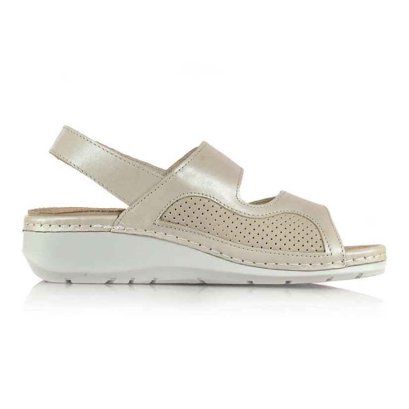 Dámske béžové zdravotné sandále Batz Tilda beige mix 22