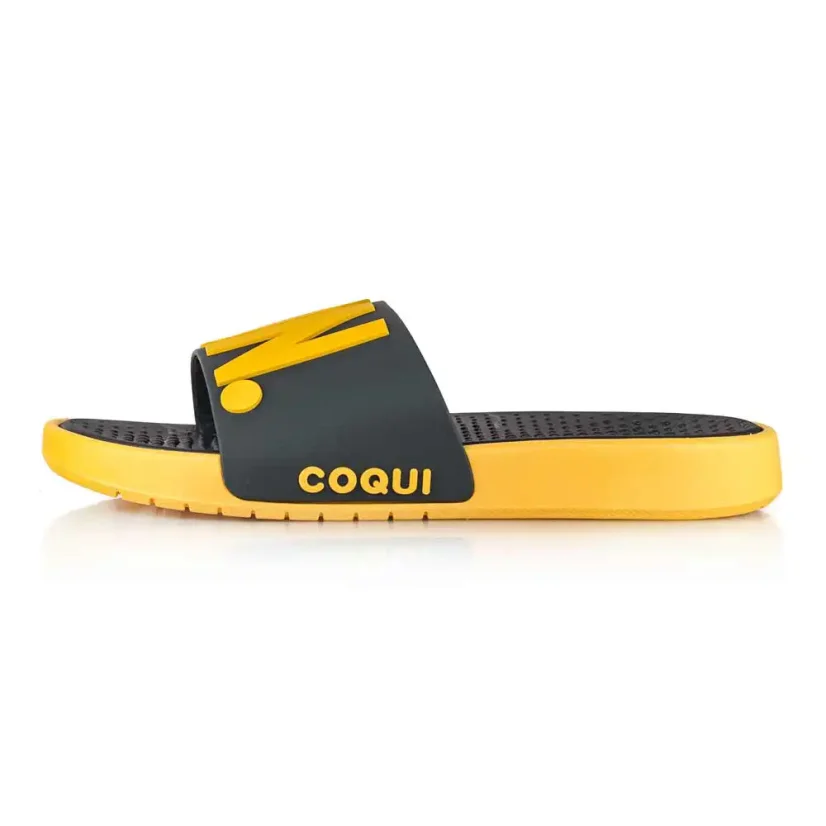 Pánske šľapky Coqui SPEEDY Amber Yellow/Black Relax On