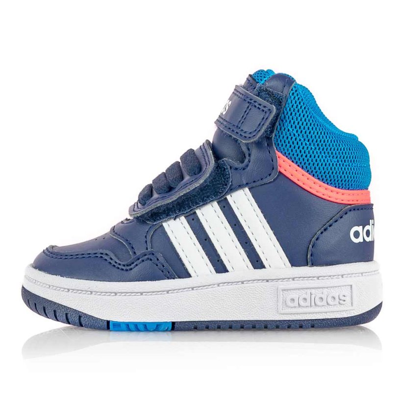 Detské modré tenisky Adidas Hoops Mid 3.0 AC I GW0406