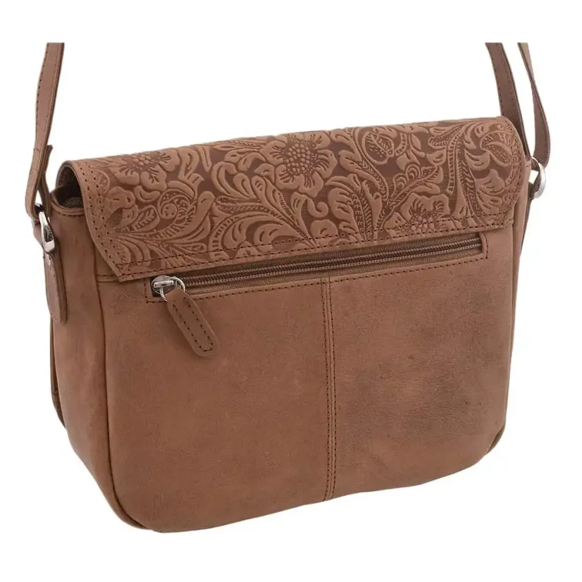 Dámska kožená kabelka Mercucio 250112 béžová