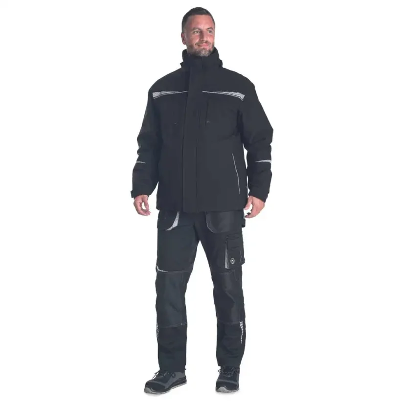 Cerva EMERTON STR zimná parka čierna