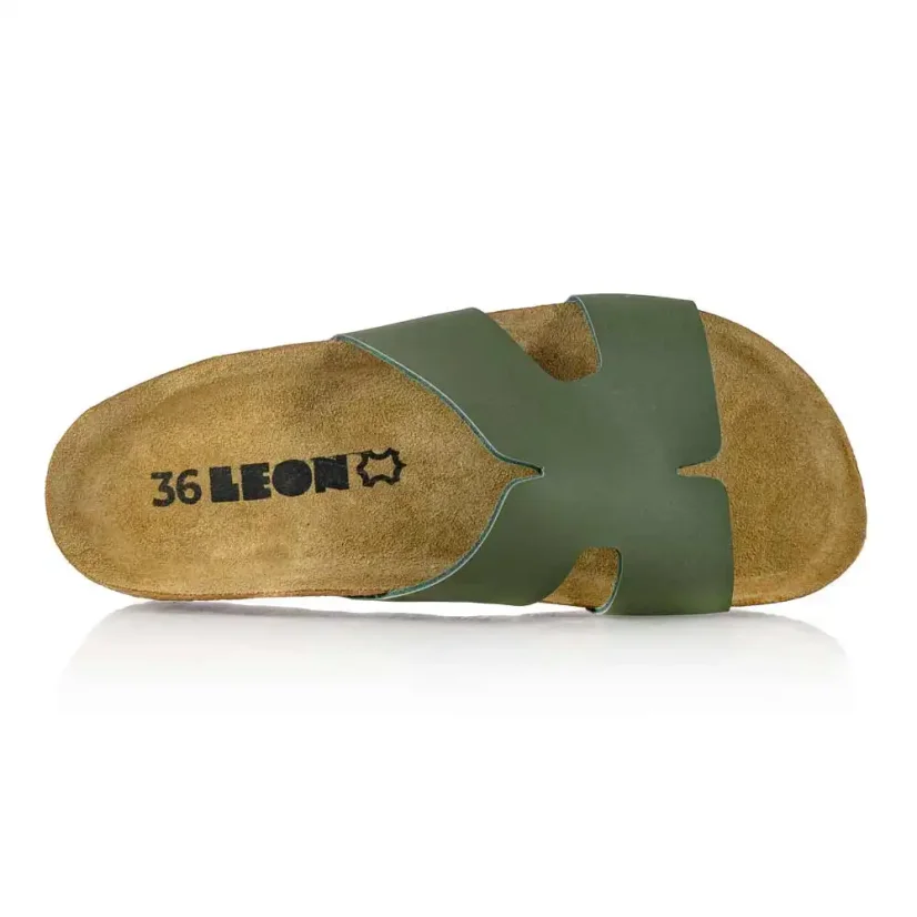 Dámske zdravotné šľapky Leon 4054 zelené