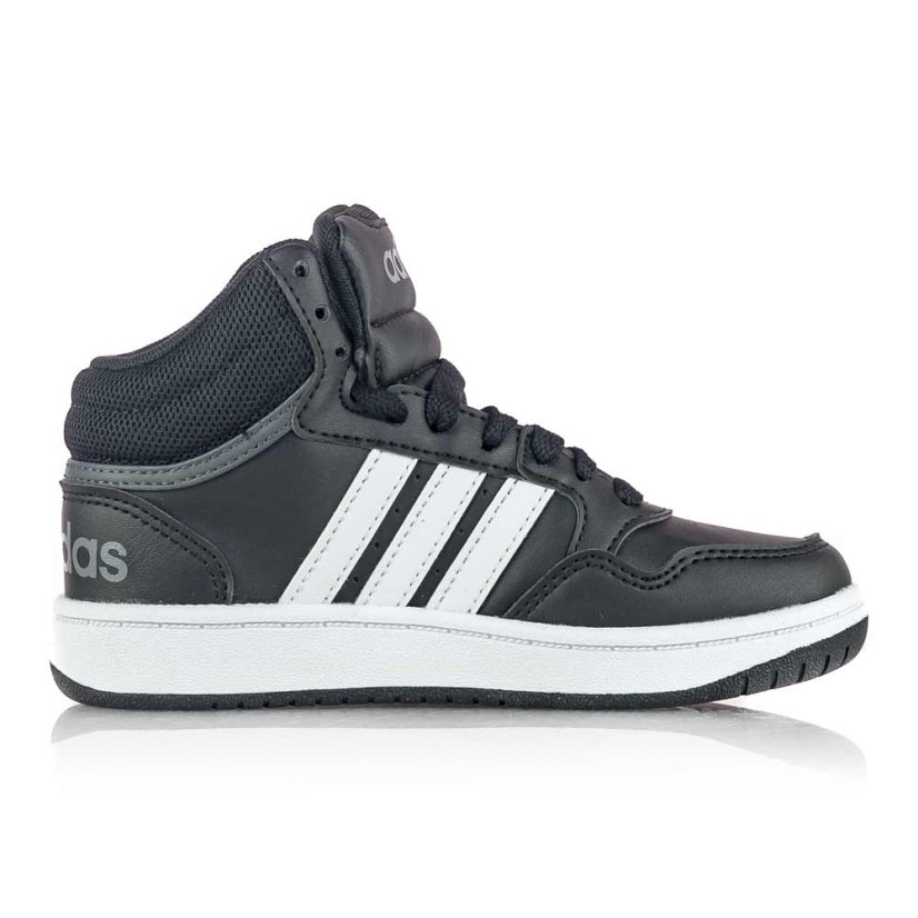 Detské čierne tenisky Adidas Hoops Mid 3.0 K GW0402