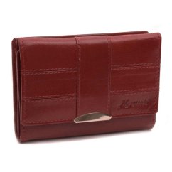 Dámska červená kožená peňaženka Mercucio 3911856
