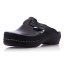 Zdravotné čierne šľapky Batz Flower Black