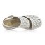 Dámske biele kožené sandále Rieker 47767-80