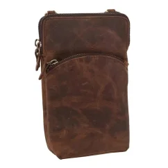 Dámska kožená kabelka 2511538 hnedá