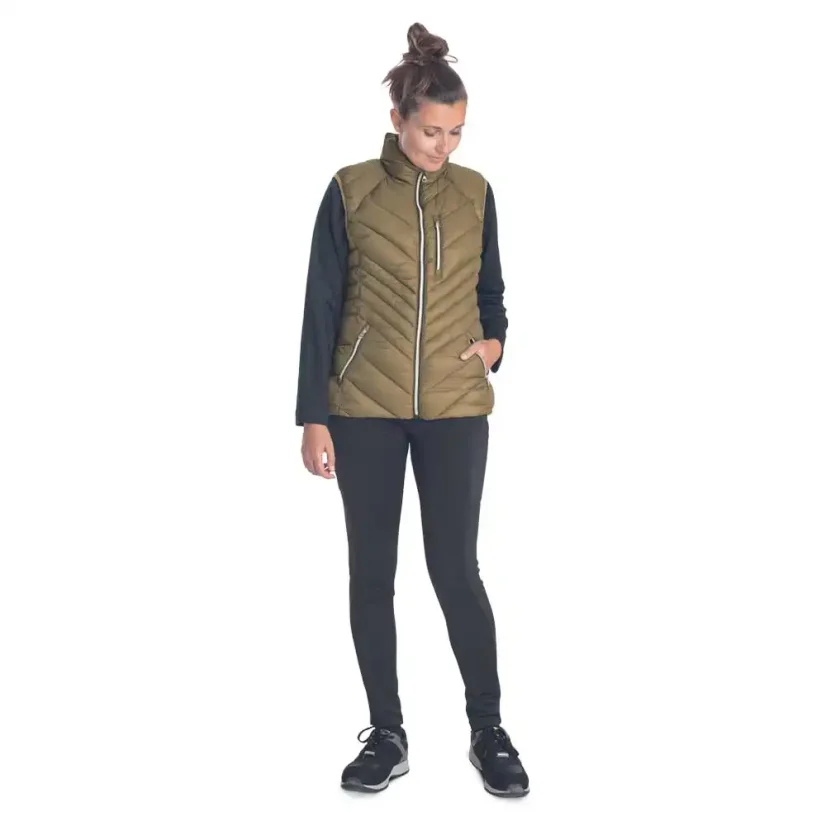 Cerva L-SURE SYLVIA LADY olivová dámska zateplená vesta