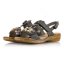Dámske sivé sandále Rieker 628D7-45