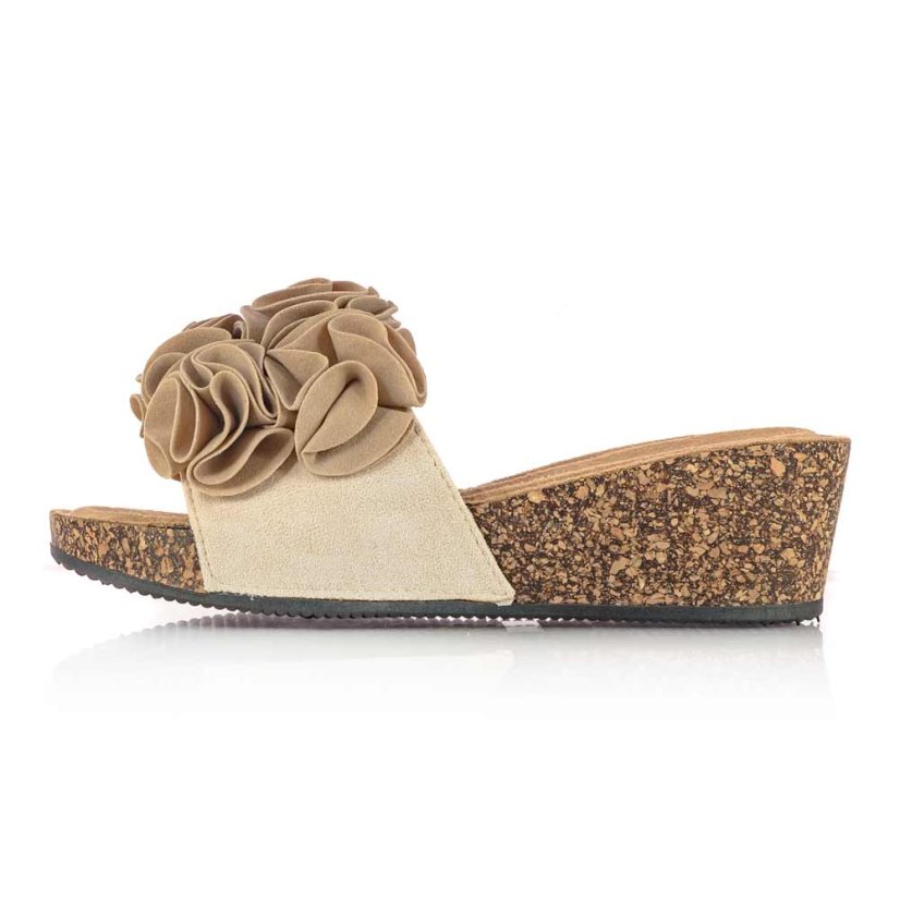 Dámske béžové šľapky Jezzi 22SD10-4801 beige