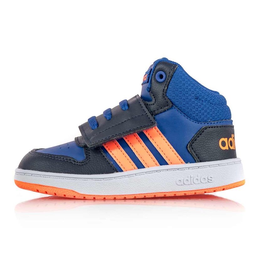Detské modré tenisky Adidas Hoops mid 2.0 I GZ7781