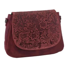 Dámska kožená kabelka Mercucio 420706 červená