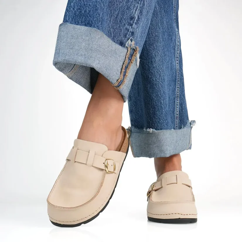 Dámske zdravotné šľapky Batz Fiorella beige