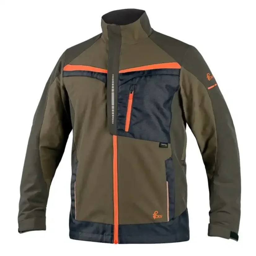 Pánska montérková blúza CXS NAOS khaki-olivová HV