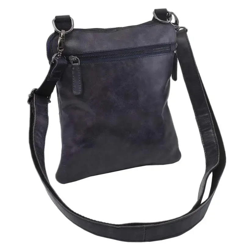 Pánska kožená taška cez rameno Mercucio 250862 modrá