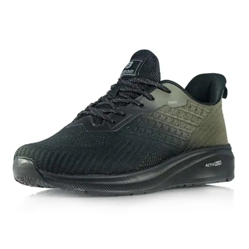 Pánske tenisky McBraun 24MN38-6933 khaki-čierna