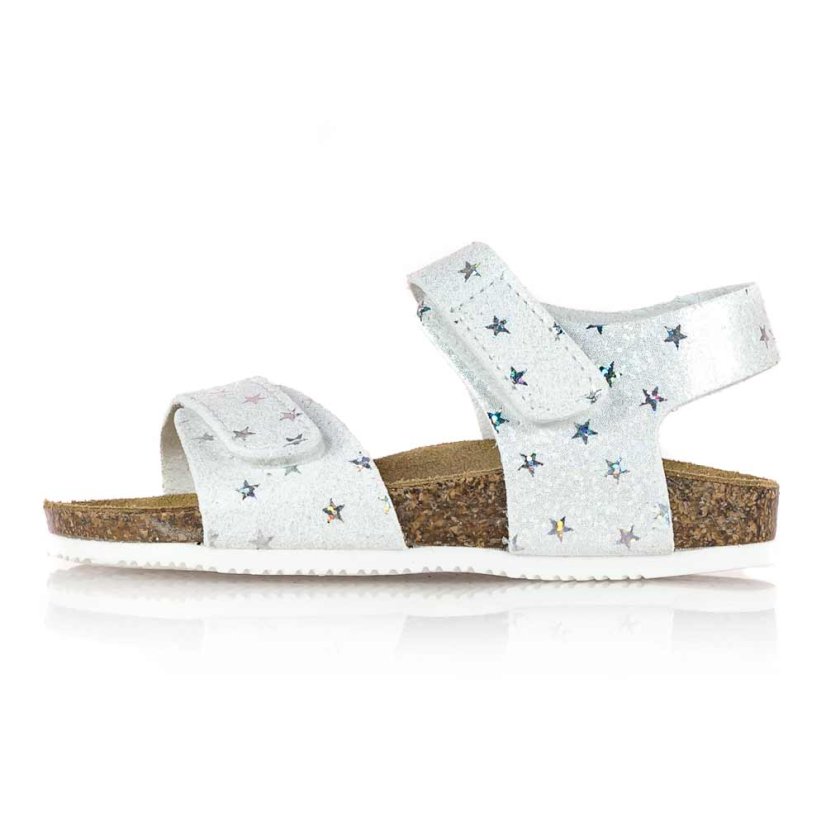 Detské biele zdravotné sandále Goldstar 1845TR stellina bianco
