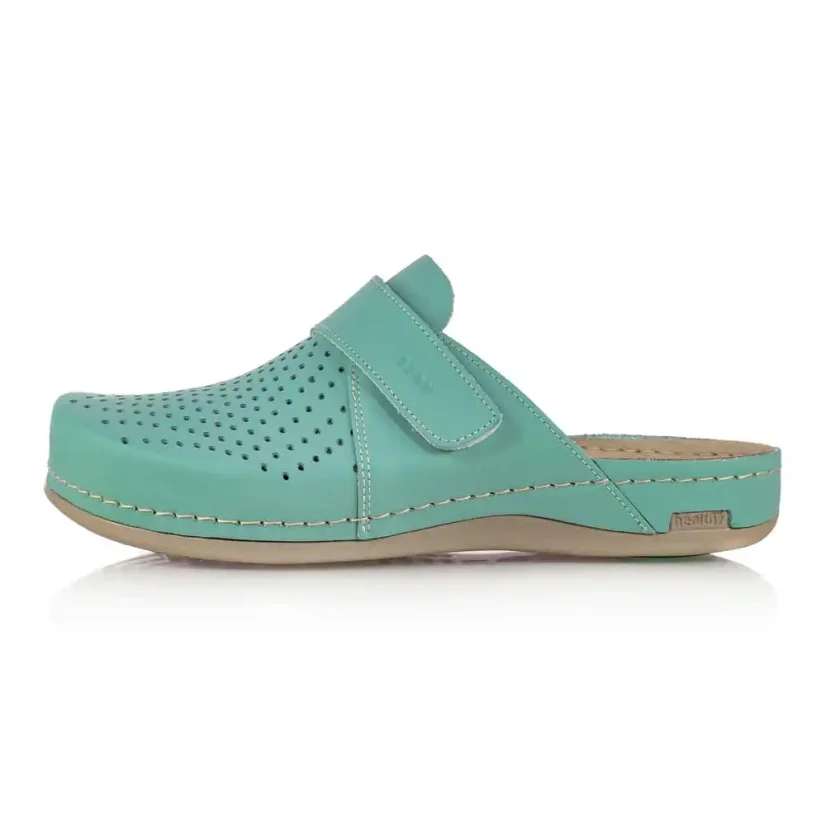 Dámske zdravotné šľapky LEON 970 tyrkysové