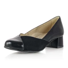 Dámske lodičky De-Plus F-164-H-3513 čierne / zamat