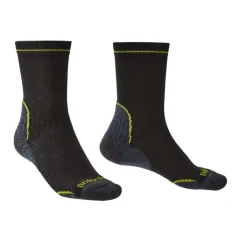 Pánske ponožky Bridgedale Hike LW T2 CP Boot black/lime