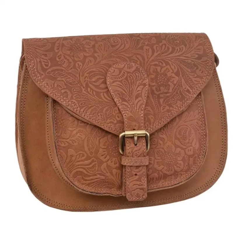 Dámska kožená kabelka Mercucio 250123 béžová