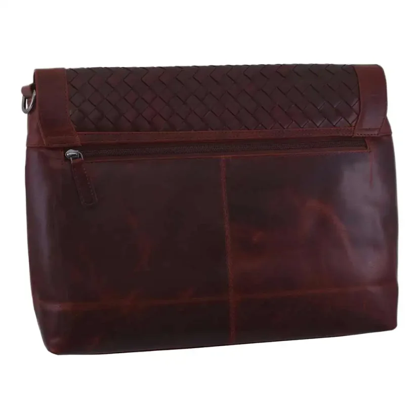 Dámska kožená kabelka Mercucio 390121 koňaková