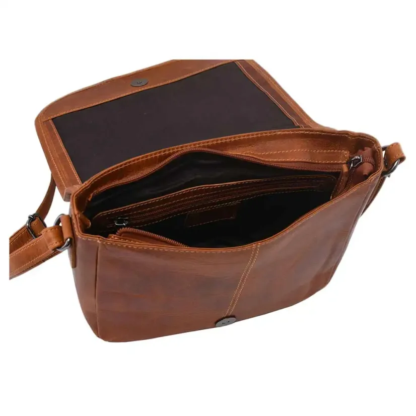 Dámska kožená kabelka Mercucio 390112 horčicová