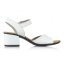 Dámske biele kožené sandále Rieker 64650-80