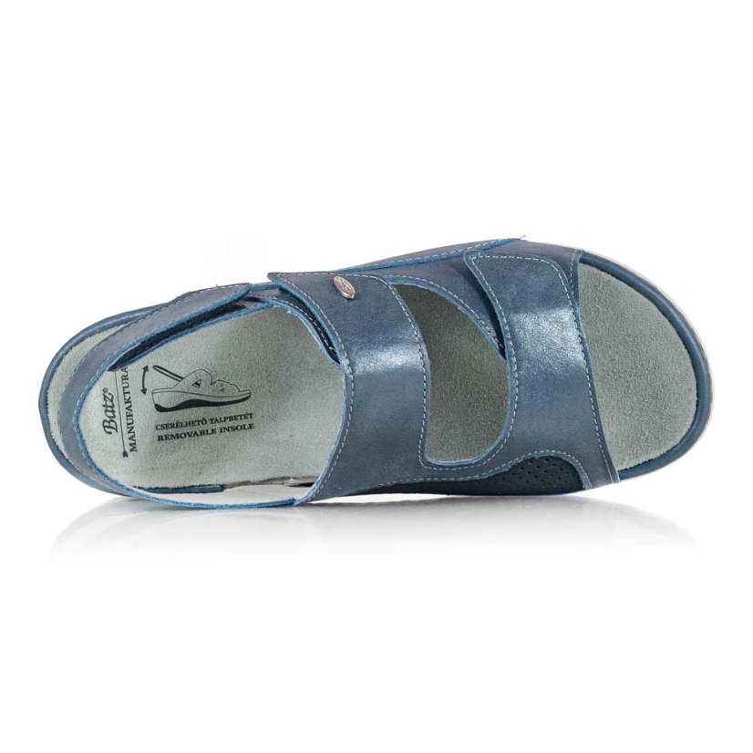 Dámske modré zdravotné sandále Batz Tilda blue mix 21
