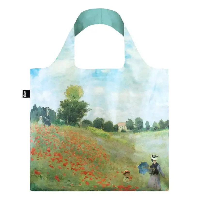 Nákupná taška LOQI Museum, Monet - Wild Poppies, near Argenteuil Recycled MO.WP
