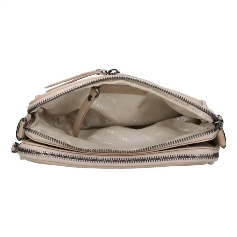 Dámska kožená kabelka Lagen BLC-24-2712 béžová