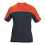 Čierno-oranžové tričko Emerton s krátkym rukávom - Veľkosť: M