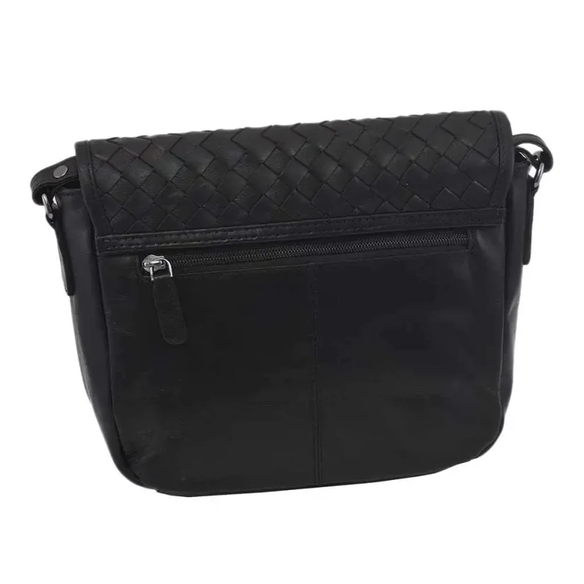 Dámska kožená kabelka Mercucio 390112 čierna
