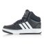 Detské čierne tenisky Adidas Hoops Mid 3.0 K GW0402