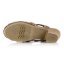 Dámske hnedé kožené sandále Rieker 66777-90